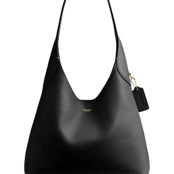 NWT Coach Black Brooklyn 28 Leather Shoulder Bag - Picture 2 of 11